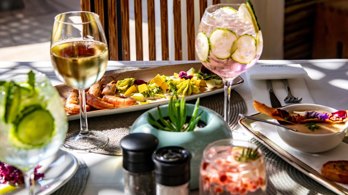 Langebaan: Wunderbares Essen im Restaurant des Kitehotels