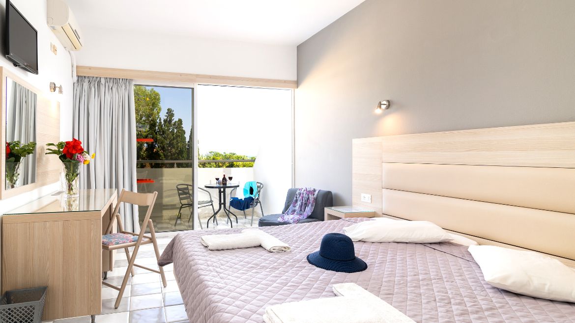 Rhodos Theologos: Zimmer im Surfhotel Theologos