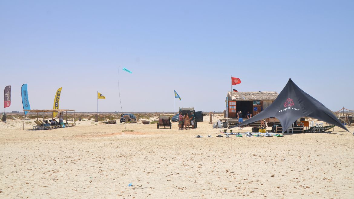 Djerba-Zarzis: Blick auf die Kitesurf Station