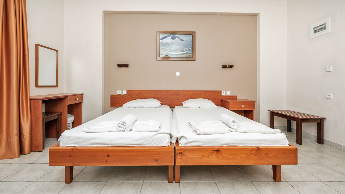 Rhodos Fanes: Die Zimmer bieten Platz für bis zu vier Personen