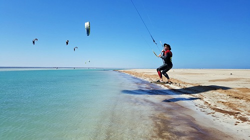 Djerba-Zarzis: Kitesurfen an der Lagune