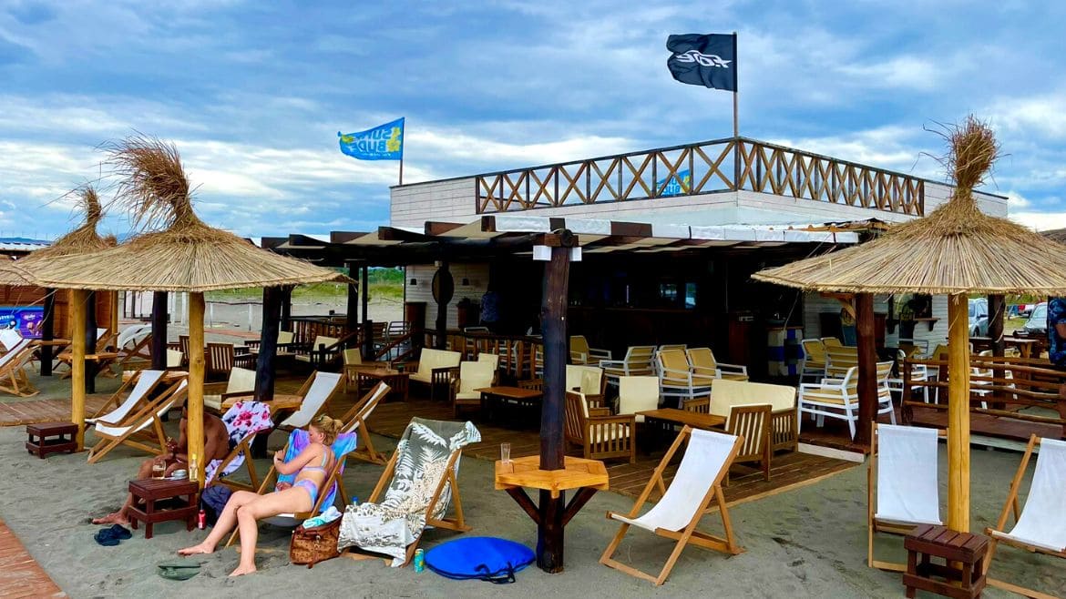 Ulcinj: Das Strandcamp direkt an der Kite- und Wingsurf Station