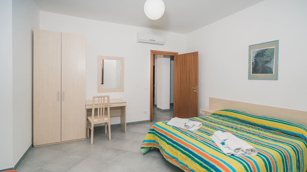 Marsala: Schlafbereich im Surfer Appartement Marsala: Schlafbereich im Surfer Appartement