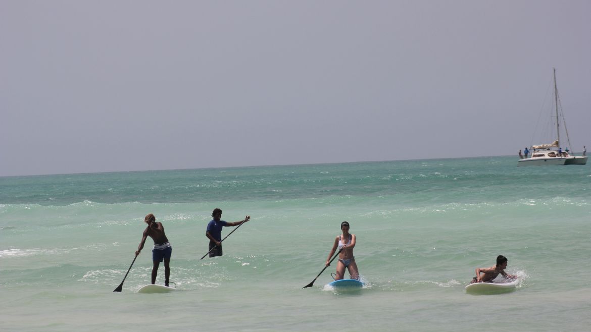 Boa Vista: SUP Verleih an der Station Boa Vista: SUP Verleih an der Station