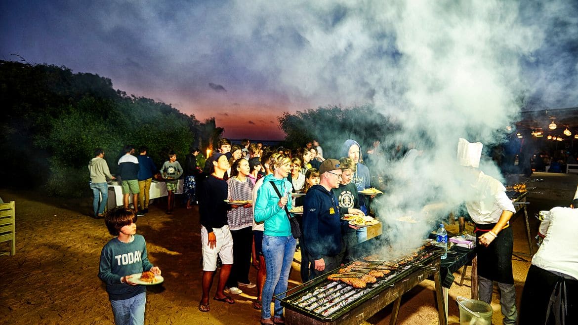 Dakhla: BBQ-Abend im Surfhotel