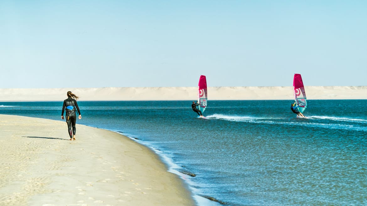 Dakhla: Platz ohne Ende an der Windsurf Station 