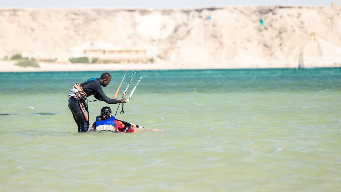 Dakhla: Die Kite- Wingsurf Station bietet kleine Gruppenschulungen und auch Privatunterricht an