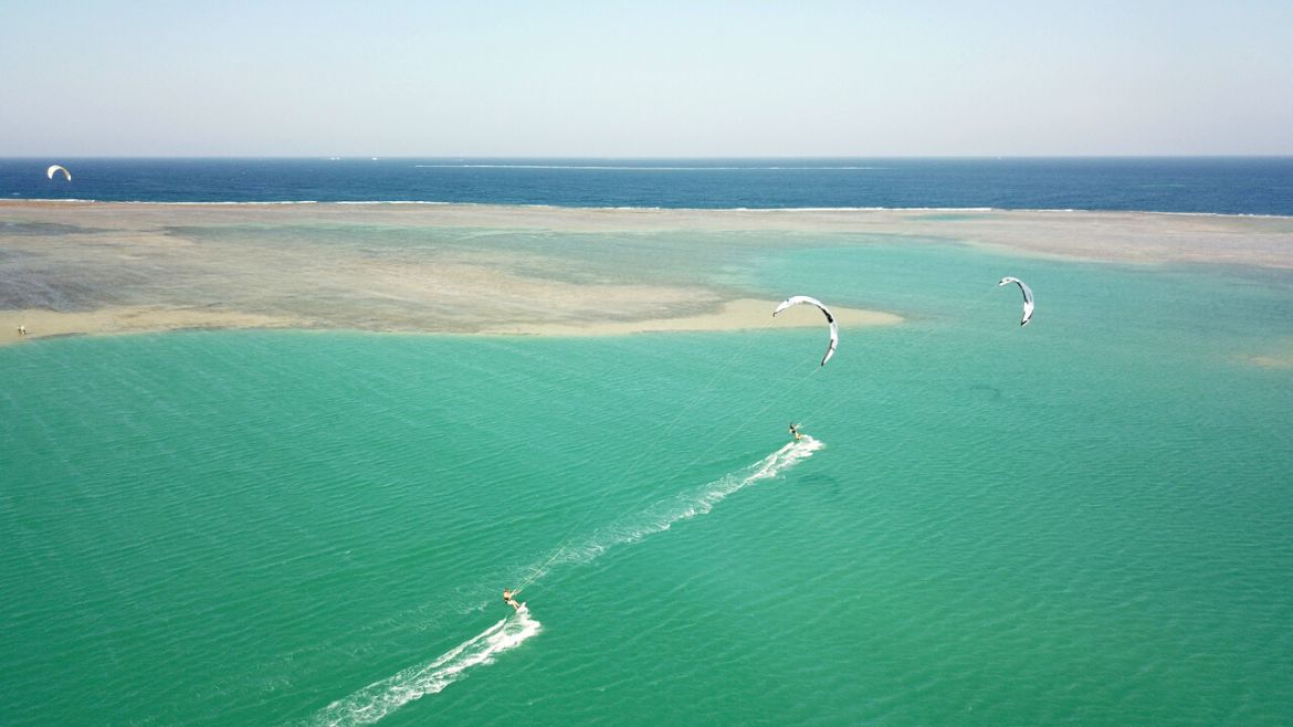 El Naaba: Lagune der Kite- und Wing/Windsurf Station