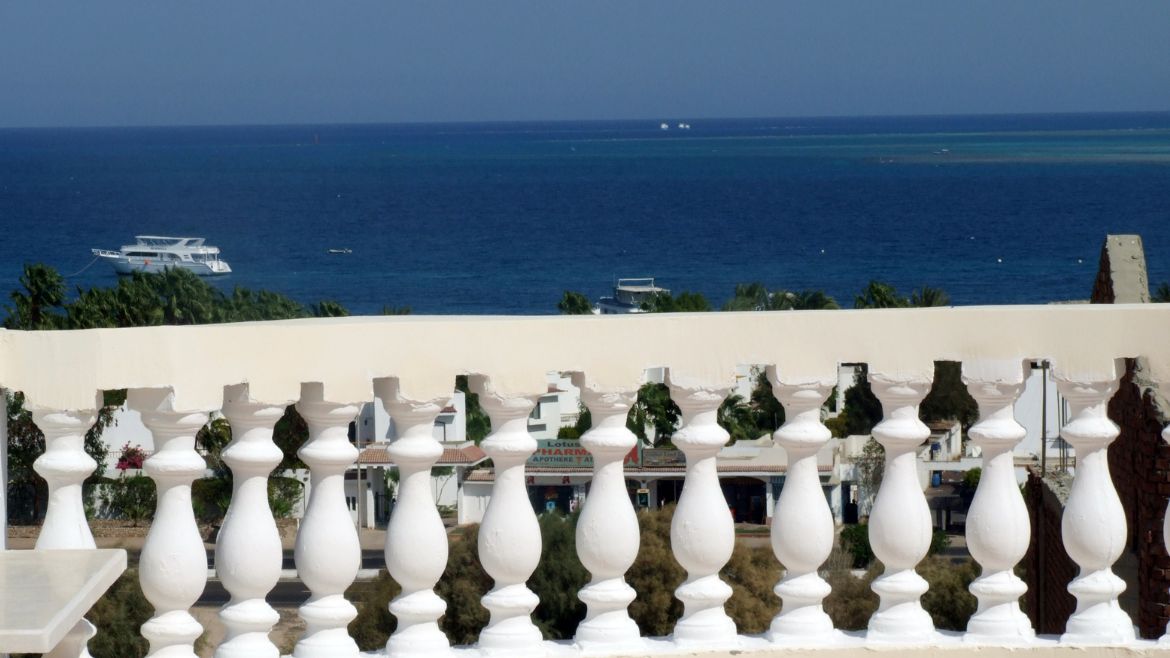 Soma Bay: Ausblick vom Balkon aus Soma Bay: Ausblick vom Balkon aus