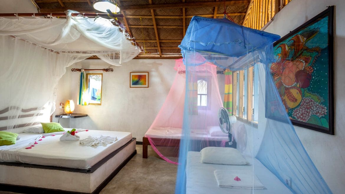 Kalpitiya: Die Familien Cabanas bieten Platz für die ganze Familie Kalpitiya: Die Familien Cabanas bieten Platz für die ganze Familie