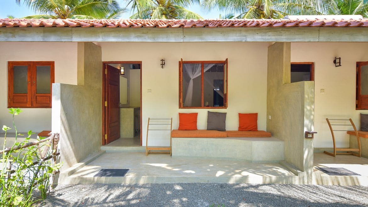 Kalpitiya: Die Familienzimmer bieten eine eigene Terrasse