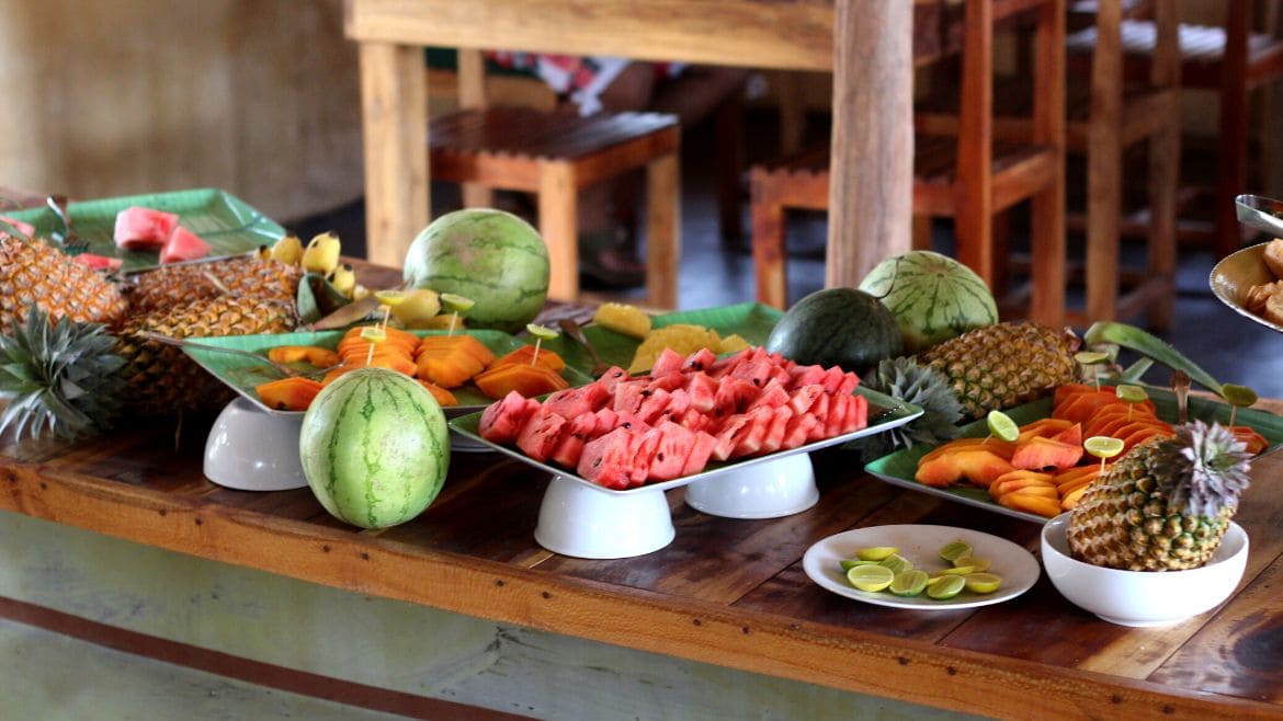 Kalpitiya: Frisches Obst zum Frühstück