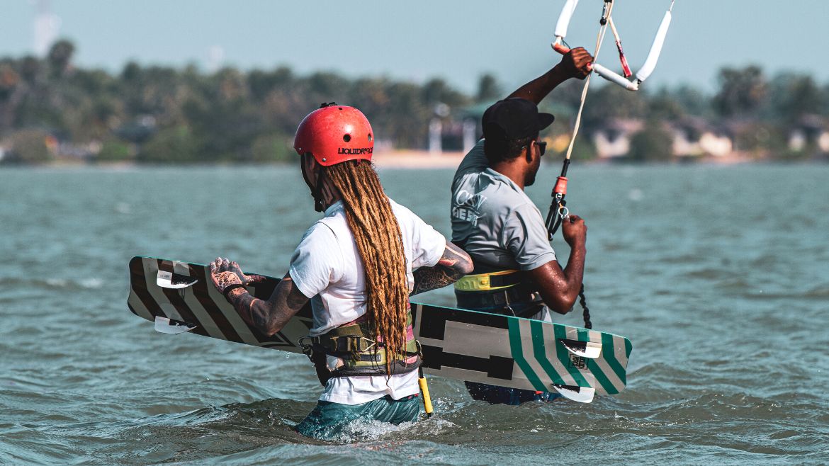 Kalpitiya: Kitesurfen an der Kite- und Wing/Windsurf Station Kalpitiya: Kitesurfen an der Kite- und Wing/Windsurf Station