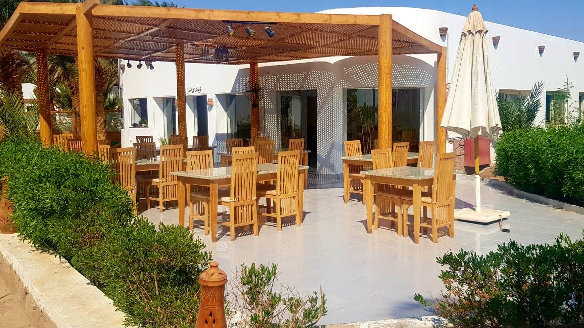 Soma Bay: Restaurant der Strand Bungalows