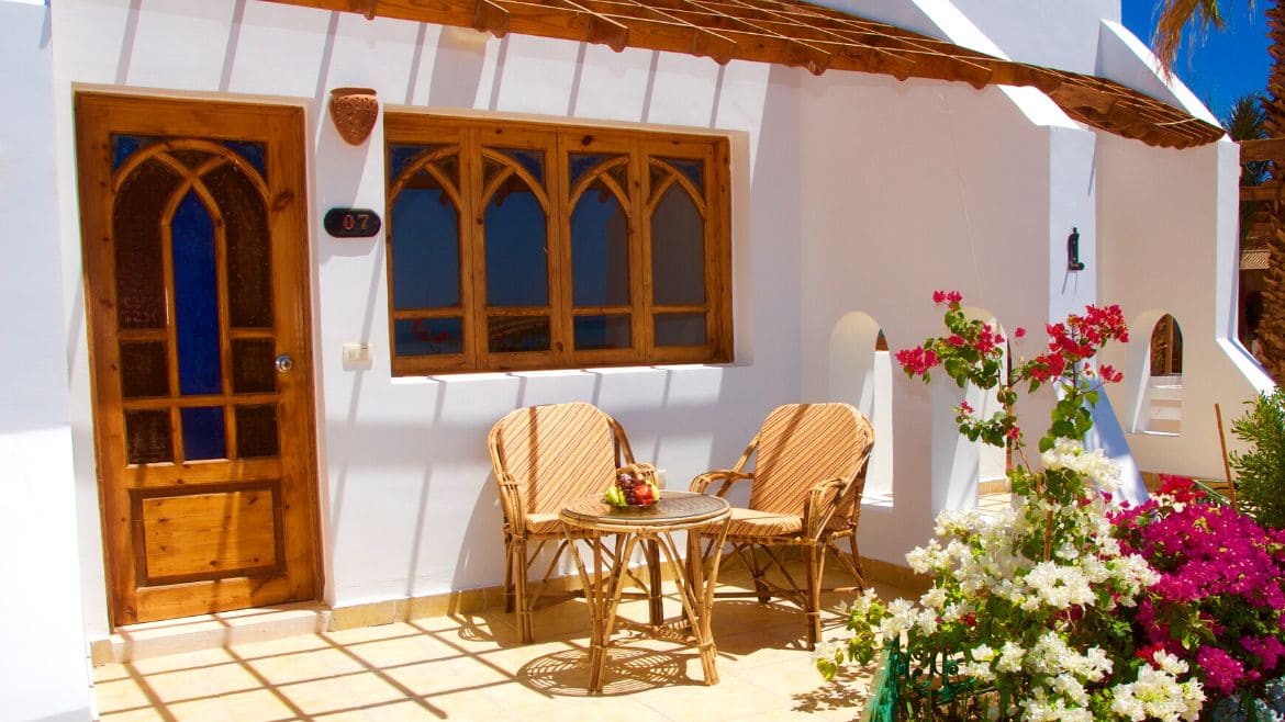 Soma Bay: Terrassenbereich Soma Bay: Terrassenbereich