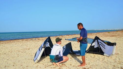 Kite Camps: Schulung während unseres Kite Camps Djerba-Zarzis