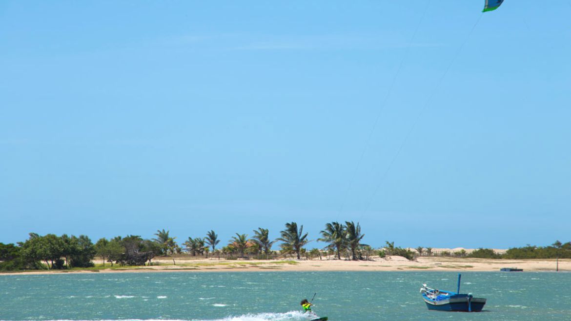 Ilha do Guajiru: Lagune der Kitesurf Station