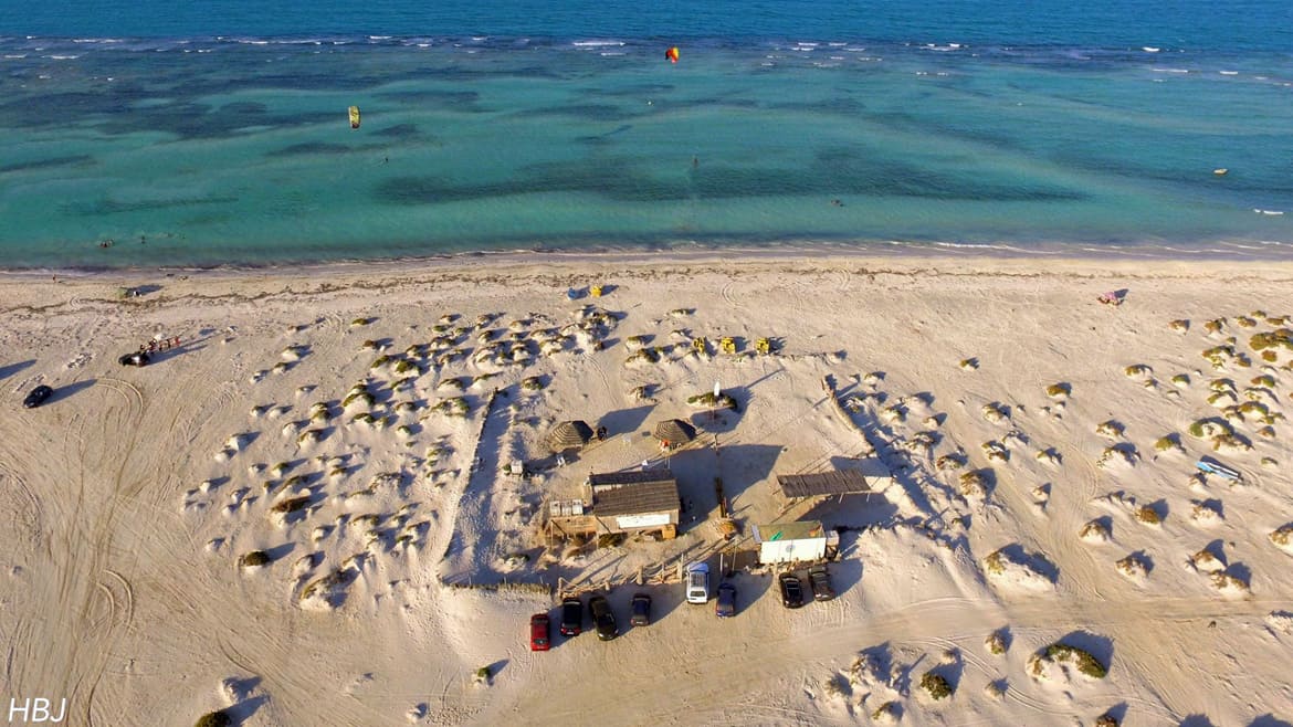 Djerba-Zarzis: Luftaufnahme von der Kitesurf Station