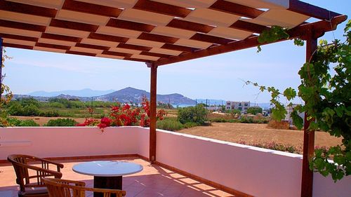 Naxos: Privater Balkon mit Meerblick