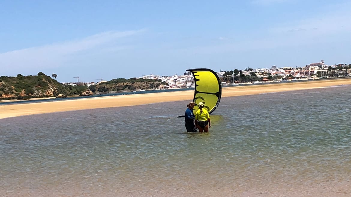 Algarve: Schulungsbereich vom Kite Camp