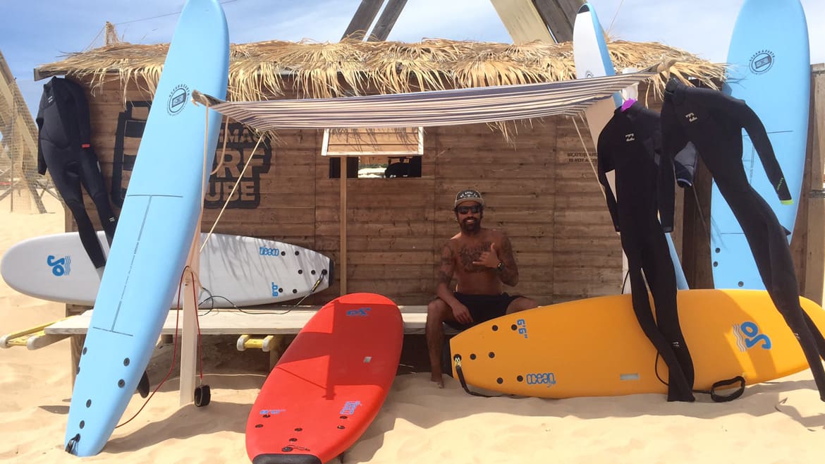 Algarve: Surfstation beim Kite Camp