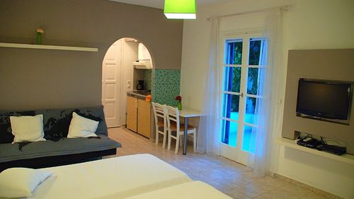 Naxos: Wohnbereich der Standard Appartements 
