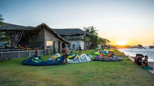 Ilha do Guajiru: Blick auf die Kitesurf Station