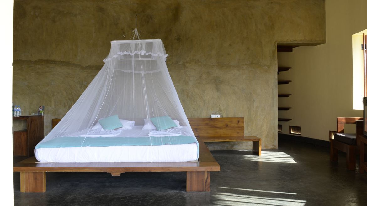 Kappalady: Doppelbett in den Bungalows