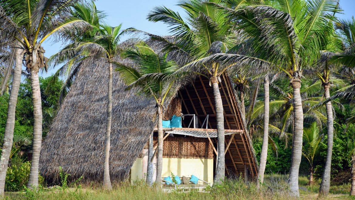 Kappalady: Cabanas umgeben von Palmen