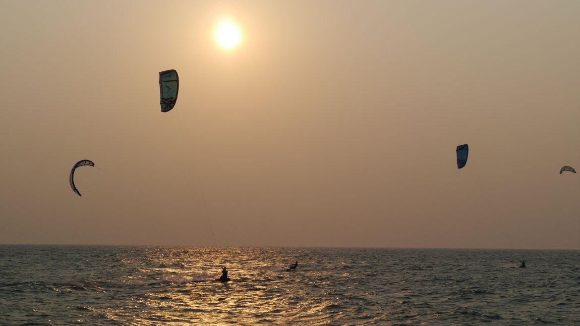 Kappalady: Kiten bis zum Sonnenuntergang