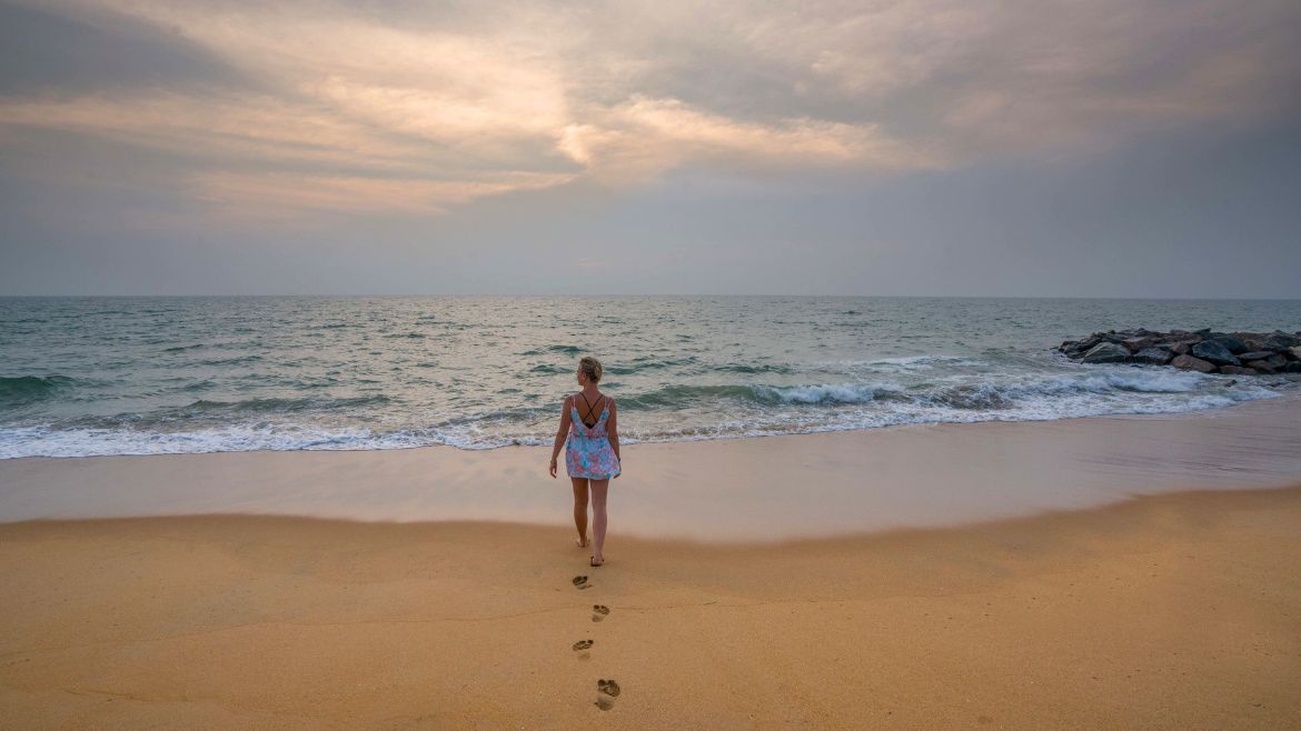 Kappalady: Strandspaziergang am Abend